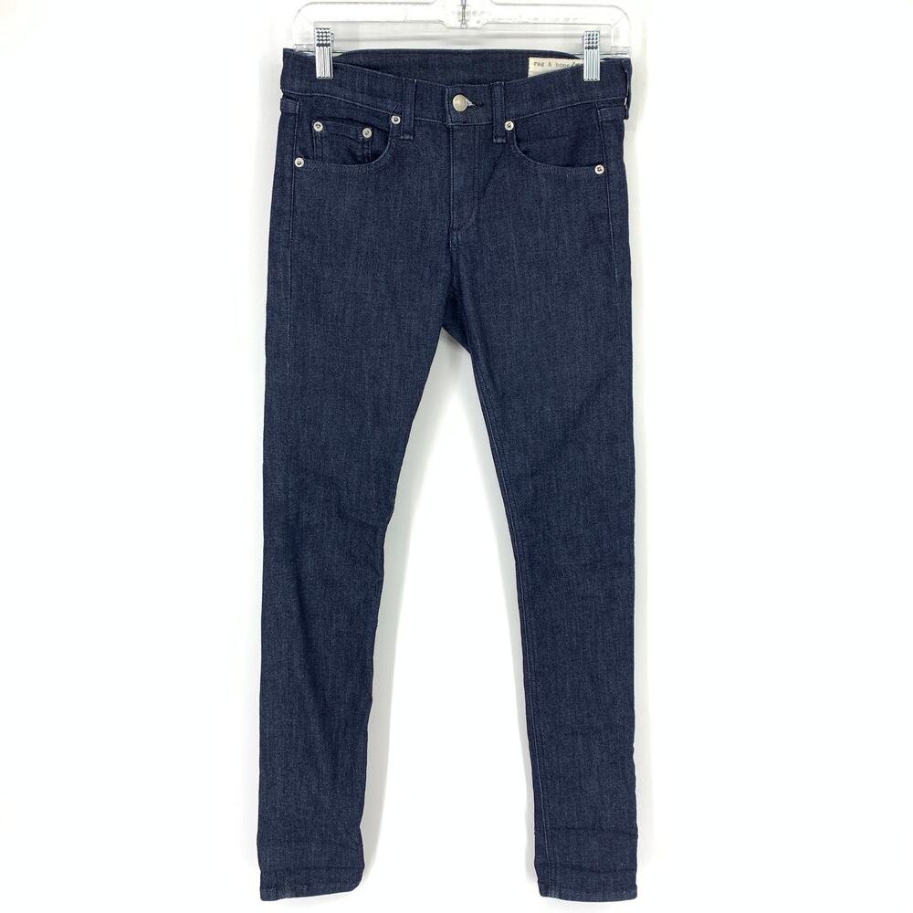 Rag & Bone Women's Size 26 Stretch Denim Skinny Jeans Mid Rise Zipper Fly Indigo